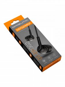 Орбита OT-ERG62 Черные наушники-гарнитура (3.5мм)